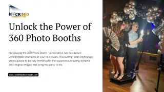 Unlock the Power of 360 Photo Booths