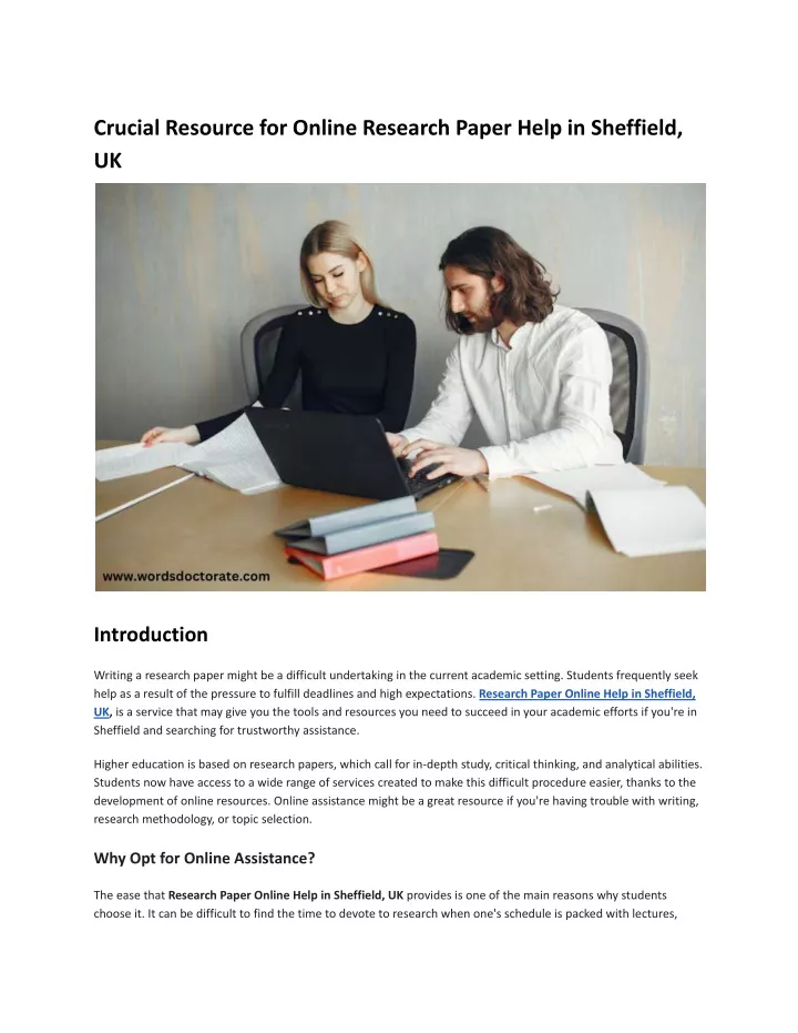 crucial resource for online research paper help