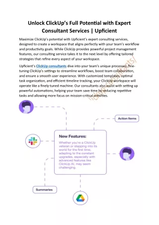 Unlock ClickUp’s Full Potential with Expert Consultant Services