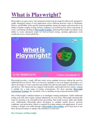 PlayWright Automation Training | PlayWright Training
