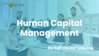 Human Capital Management