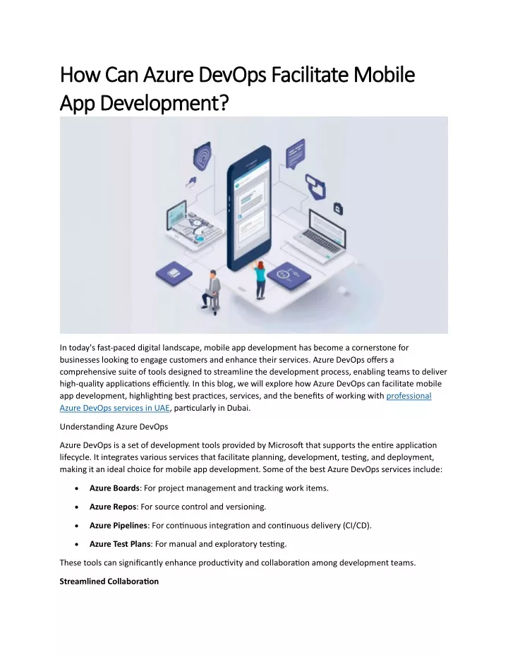 how can azure devops facilitate mobile