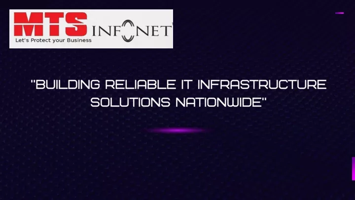 building reliable it infrastructure solutions