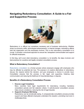 Navigating Redundancy Consultation_ A Guide to a Fair and Supportive Process