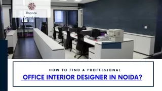 How to Find a Professional Office Interior Designer in Noida