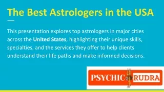 The Best Astrologers in the USA