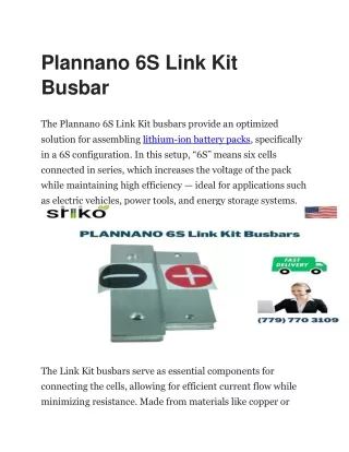 Plannano 6S Link Kit Busbar