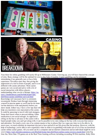 Free Online Slots - A Real Fund To Help Go