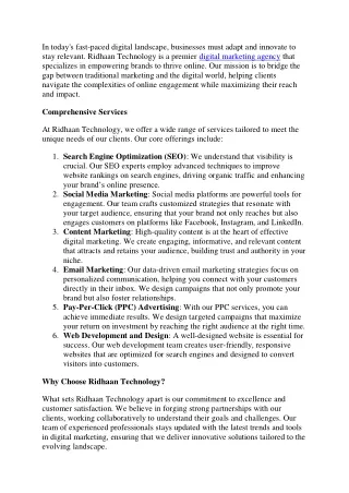 Digital Marketing Services