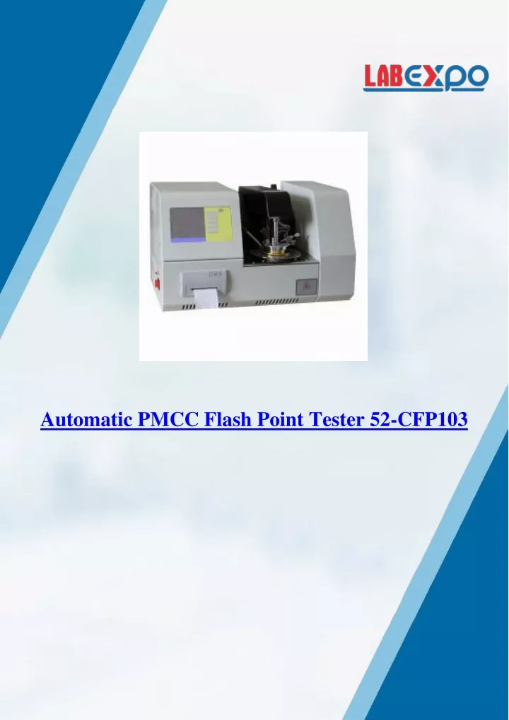 automatic pmcc flash point tester 52 cfp103