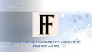 elevate your whisky experience with a decanter