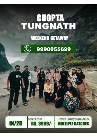 Tungnath Trekking Guide – Embark on a well-guided Tungnath Trekking Guide experience, included in our Chopta packages, w