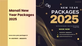 Celebrate with Exclusive Manali New Year Packages 2025 – Book Now