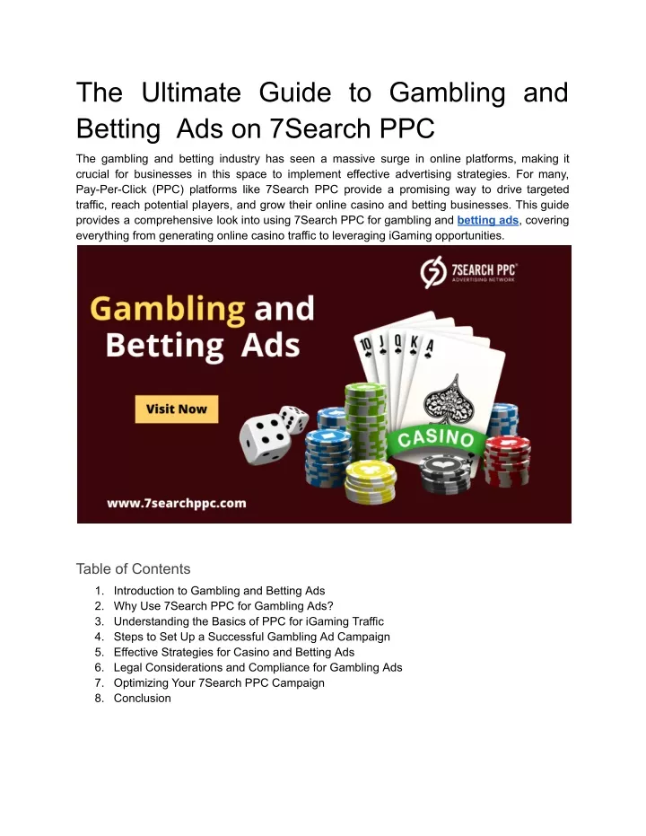 the ultimate guide to gambling and betting