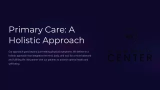 primary care a holistic approach