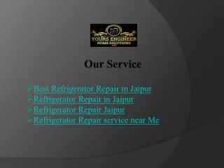 Quality Refrigerator Repair in Jaipur - Yours Engineer Home Solutions