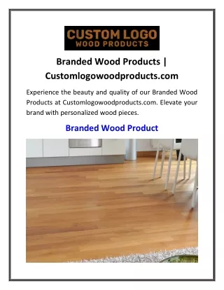 Branded Wood Products  Customlogowoodproducts.com
