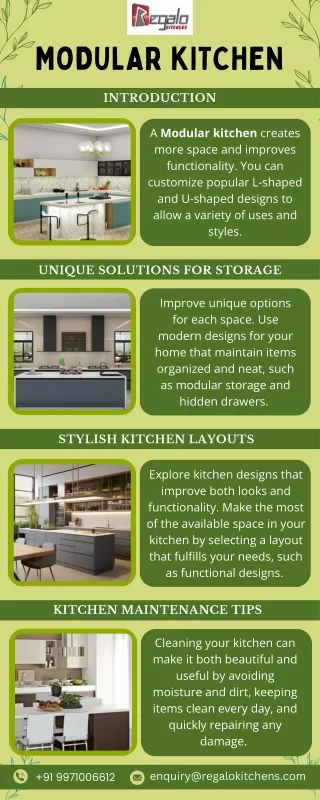 Modular Kitchen | Regalo Kitchens