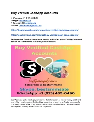 Buy Verified CashApp Accounts