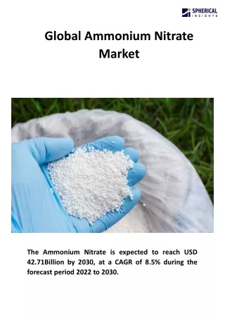 Global Ammonium Nitrate Market