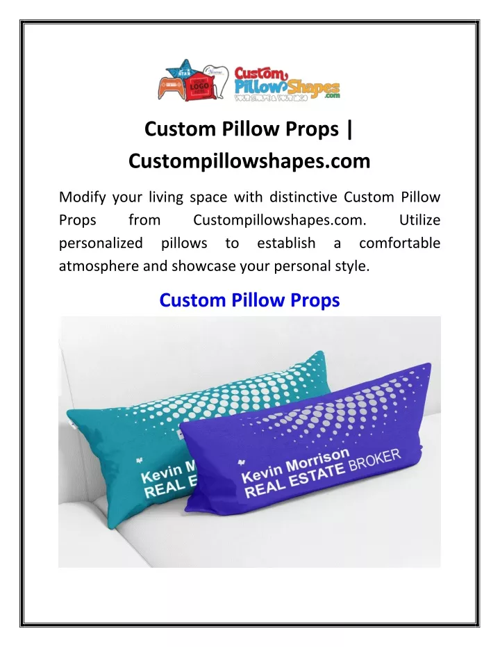 custom pillow props custompillowshapes com