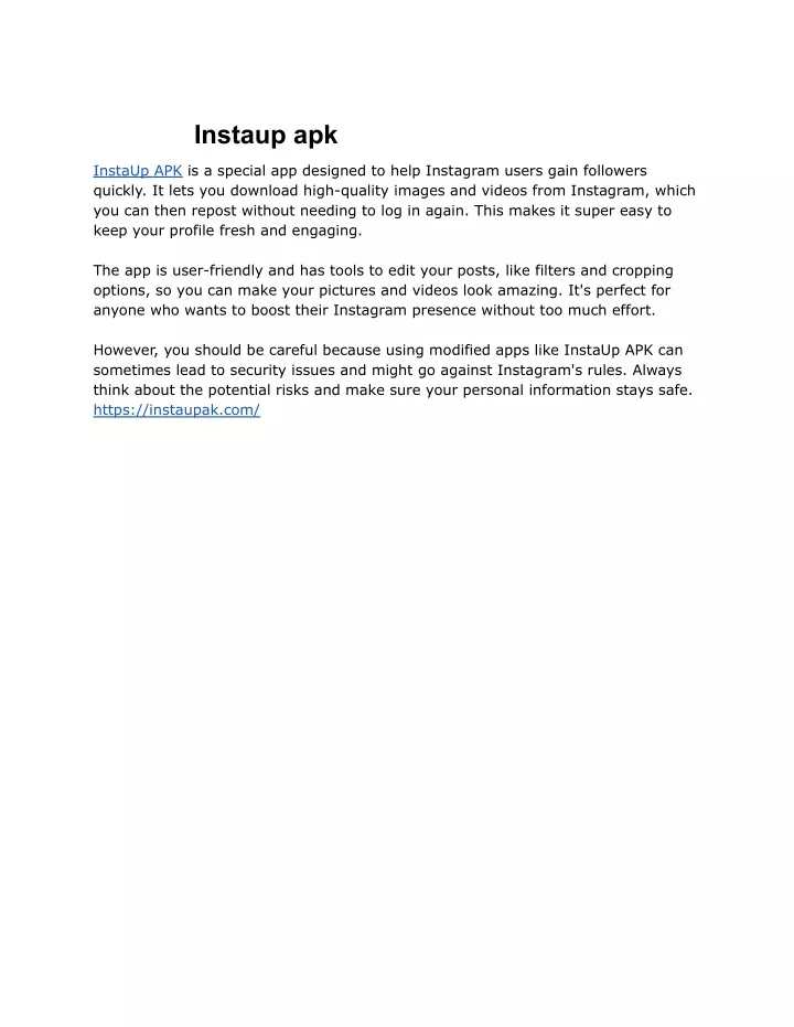 instaup apk