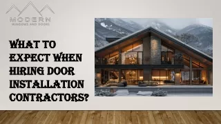 What to Expect When Hiring Door Installation Contractors