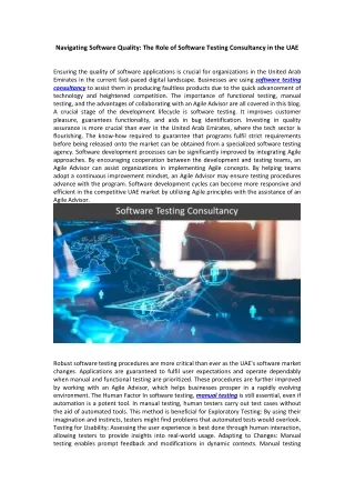 navigating software quality the role of software