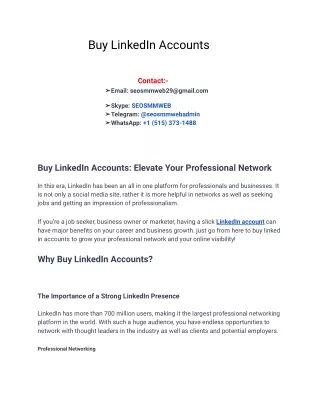 buy linkedin accounts