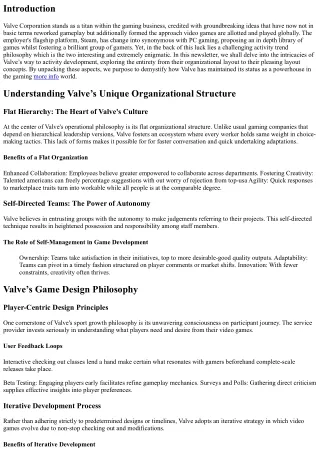 “Unraveling the Mystery Behind Valve's Game Development Philosophy”