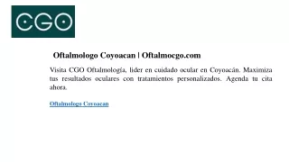 oftalmologo coyoacan oftalmocgo com
