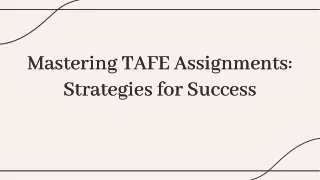 Tafe Assignment Help