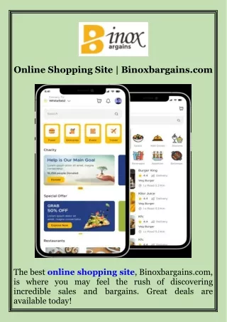 Online Shopping Site  Binoxbargains.com