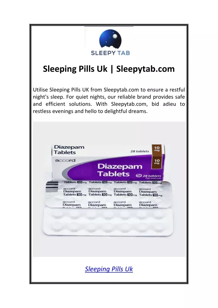 sleeping pills uk sleepytab com