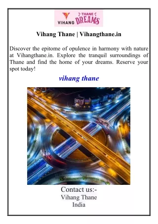 Vihang Thane  Vihangthane.in
