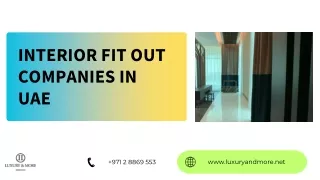 Interior fit out companies in UAE