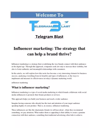 Influencer marketing the strategy that can help a brand thrive