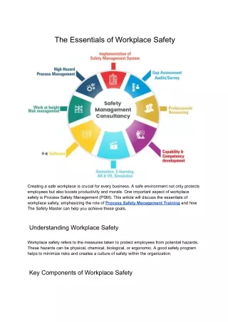 _The Essentials of Workplace Safety