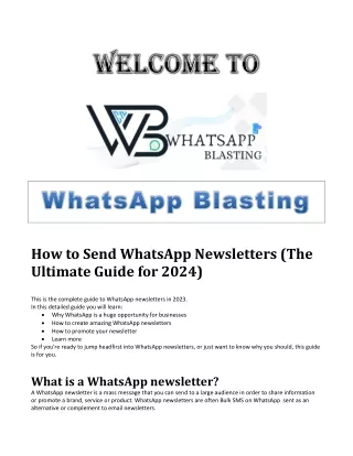 WhatsApp marketing services | WhatsApp Blasting