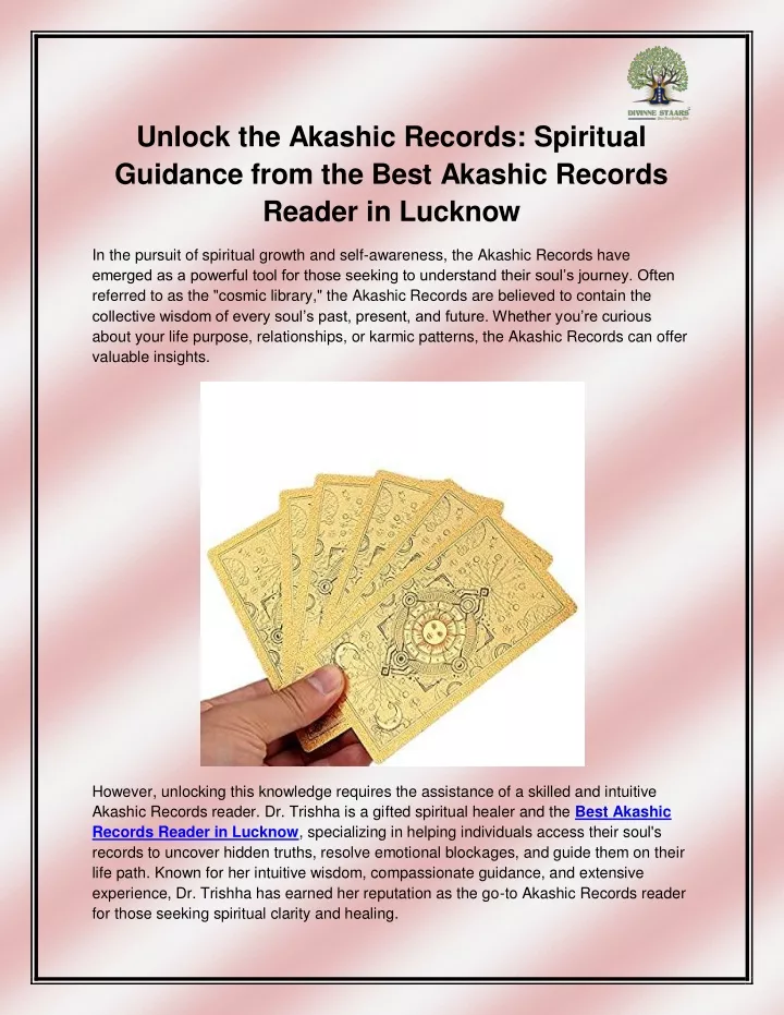 unlock the akashic records spiritual guidance