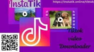 A TikTok Video Downloader allows users to save TikTok videos without a watermark