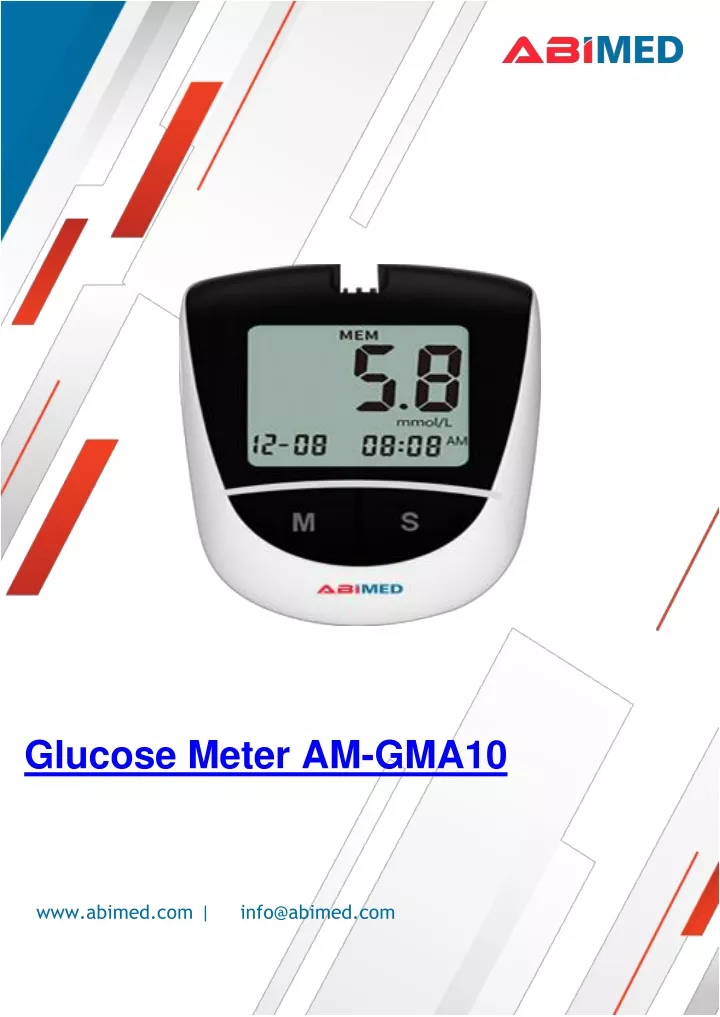 glucose meter am gma10