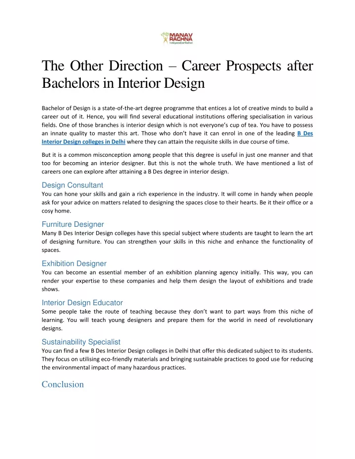 the other direction career prospects after