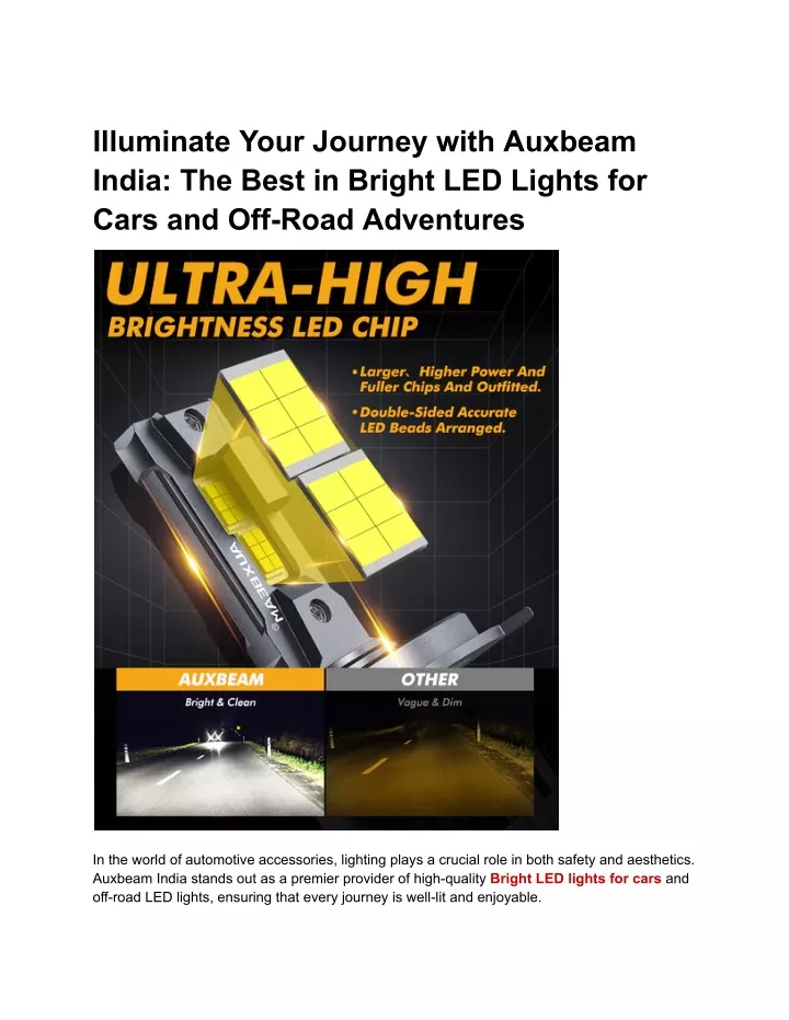 illuminate your journey with auxbeam india