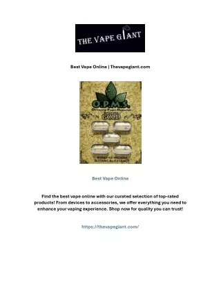 Best Vape Online | Thevapegiant.com
