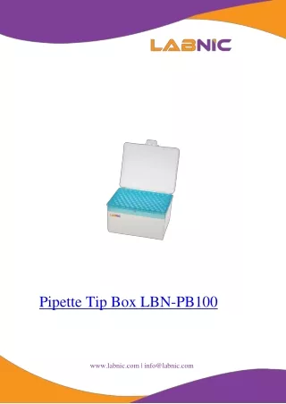 pipette tip box lbn pb100