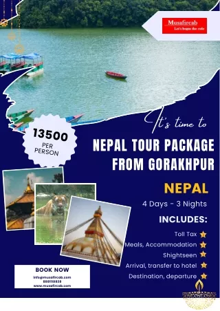 Nepal Tour Package from Gorakhpur