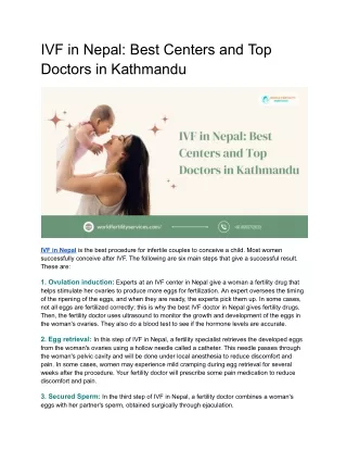 ivf in nepal best centers and top doctors