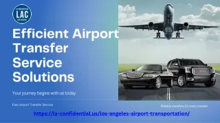 Convenient and Affordable LAX Airport Transfer Services for Every Traveler