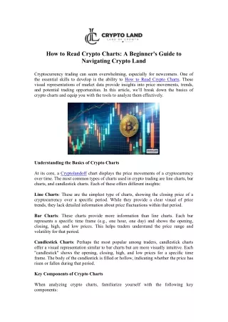 how to read crypto charts a beginner s guide